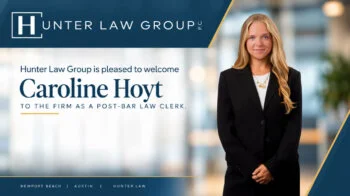 Hunter Law Group is pleased to welcome Caroline Hoyt to the firm as a post-bar law clerk.